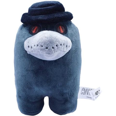 Among Us Black Plague Doctor Mask Plush, 6 in