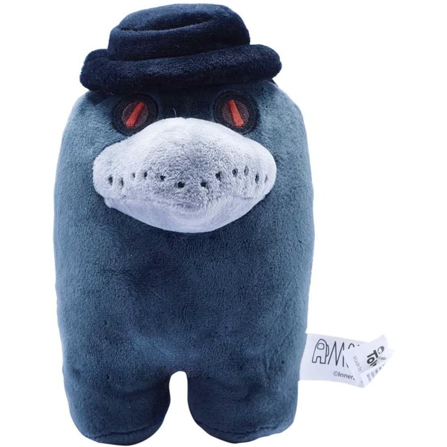 Among Us Black Plague Doctor Mask Plush, 6 in