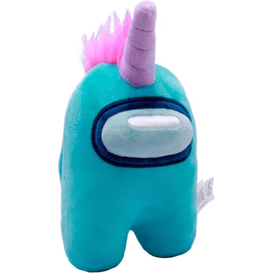 Among Us Cyan Unicorn Plush, 6 in, view 5