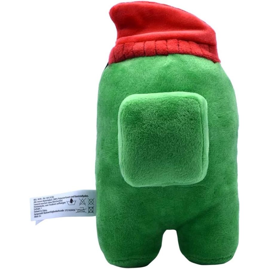 Among Us Green Red Beanie Plush, 6 in, view 2
