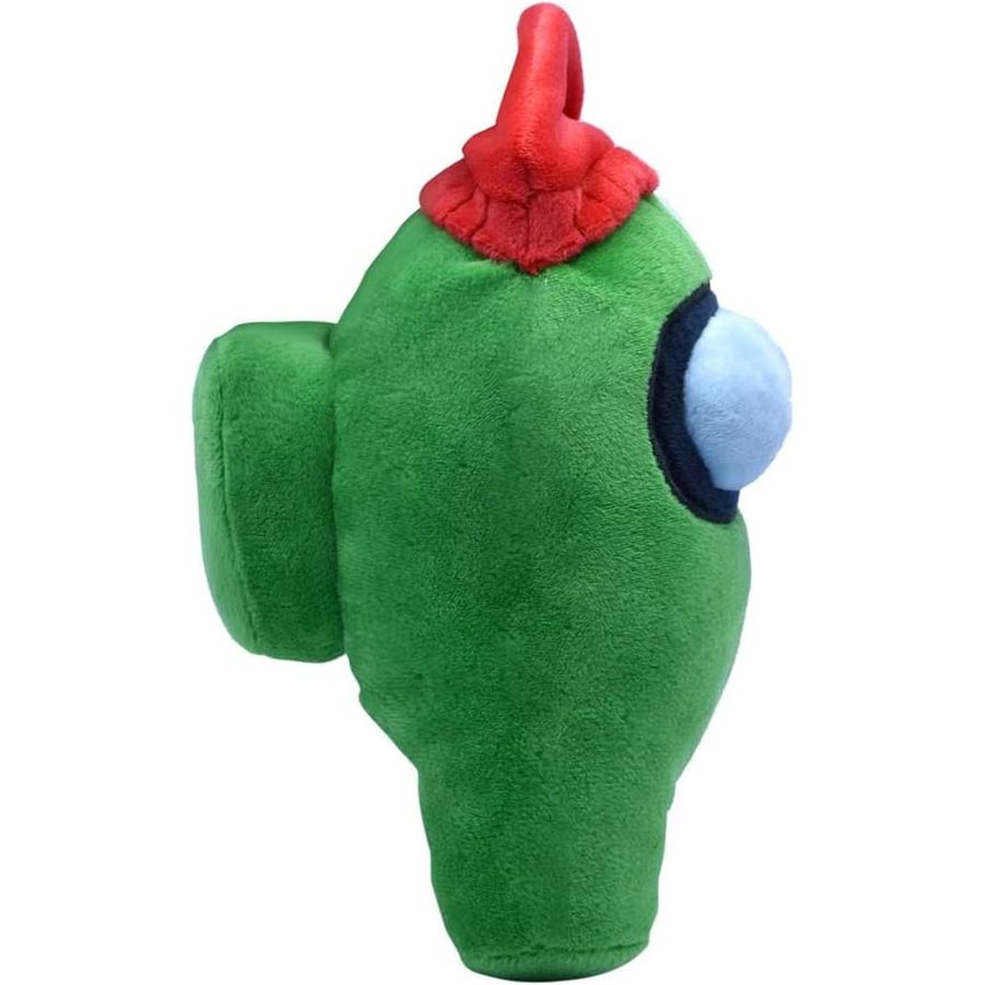 Among Us Green Red Beanie Plush, 6 in, view 4