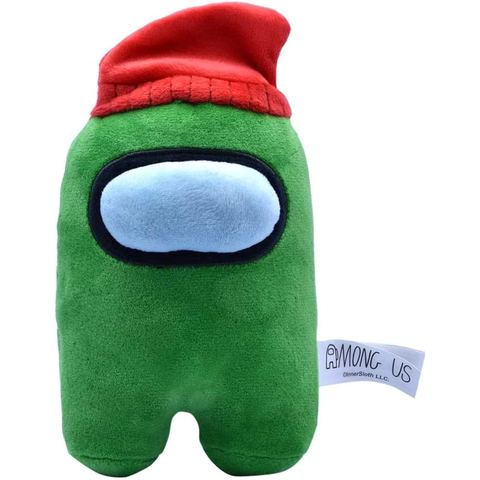 Among Us Green Red Beanie Plush, 6 in