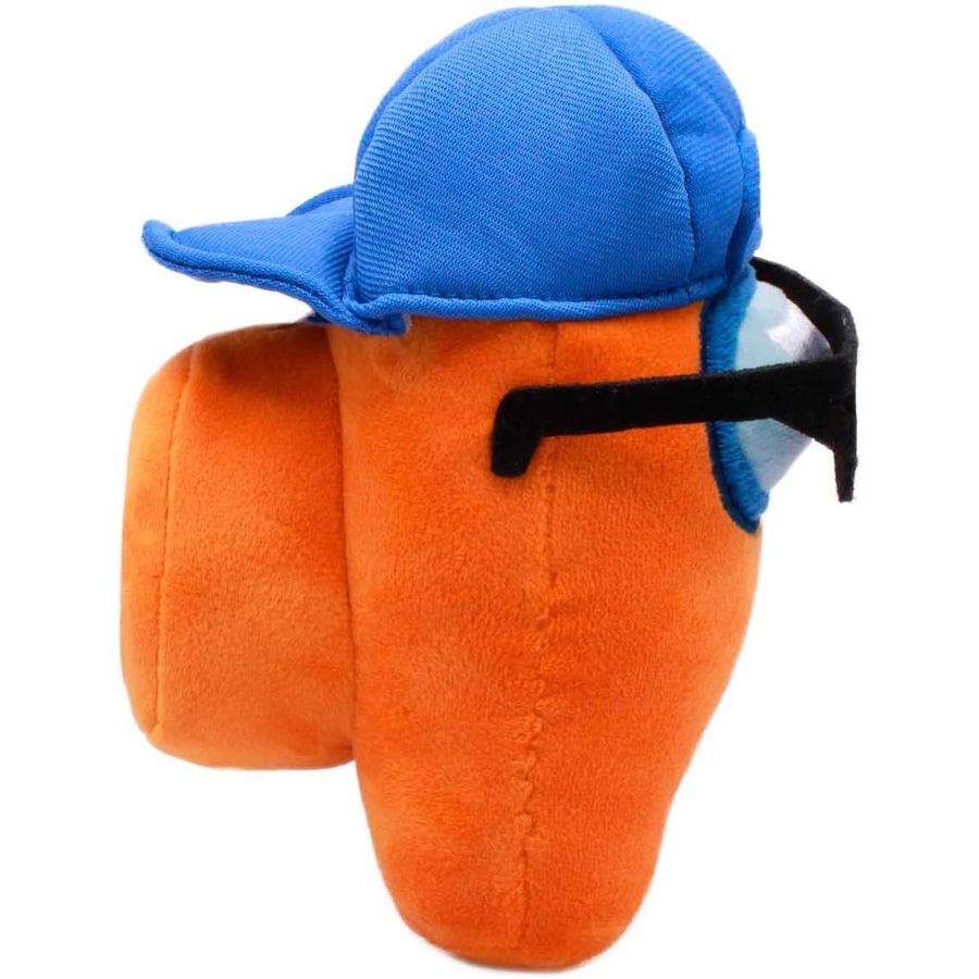 Among Us Orange Cap and Glasses Plush, 6 in, view 2