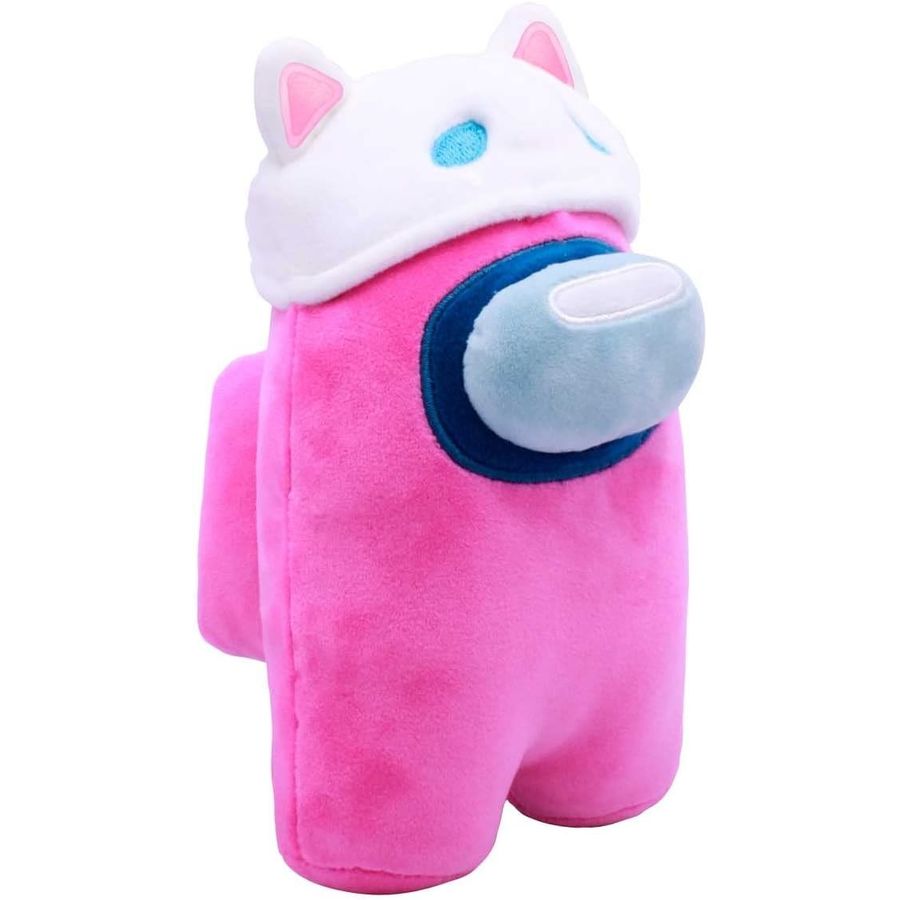 Among Us Pink Crewmate Cat Ears Plush, 7 in, view 2