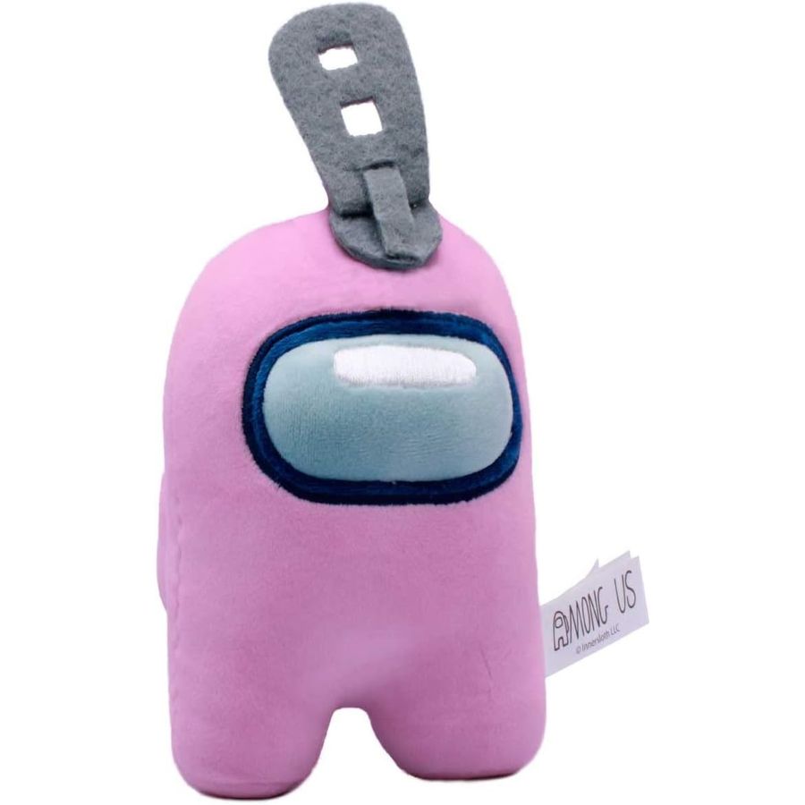 Among Us Pink Zipper Plush, 6 in, view 5