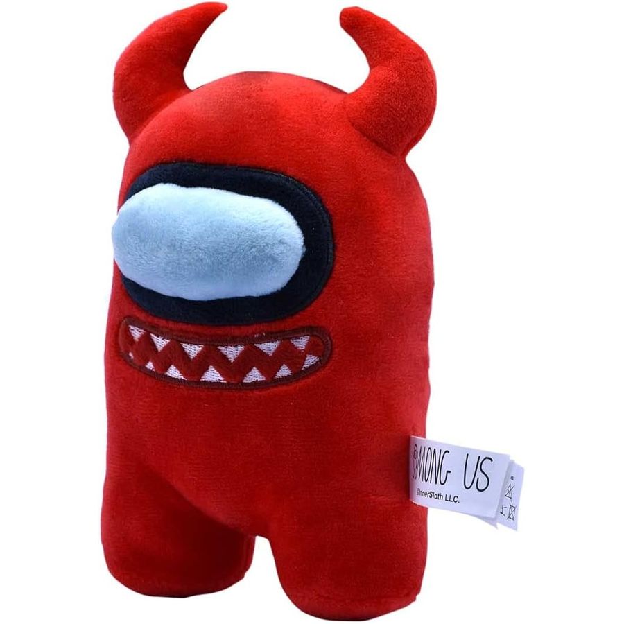 Among Us Red Devil Horns Plush, 6 in, view 5