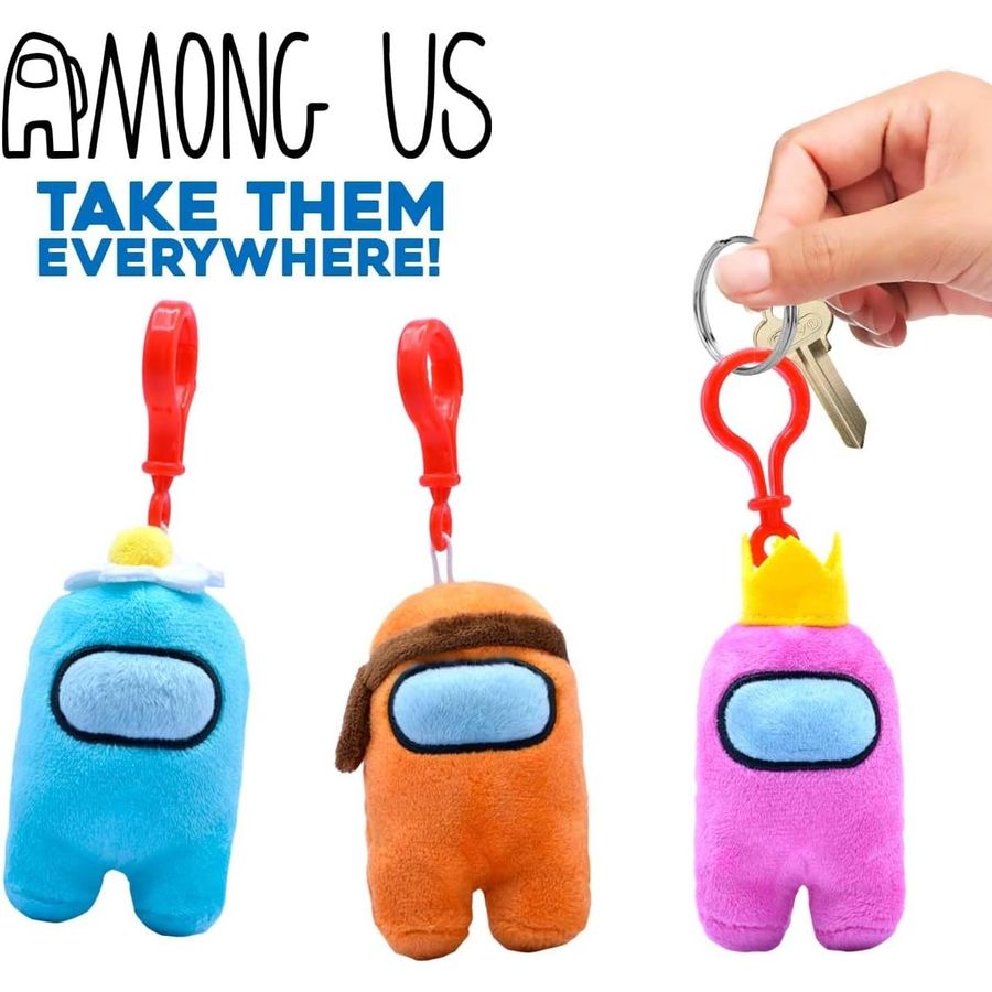 Among Us Series 2 Plush Backpack Hanger, 3 in, view 3