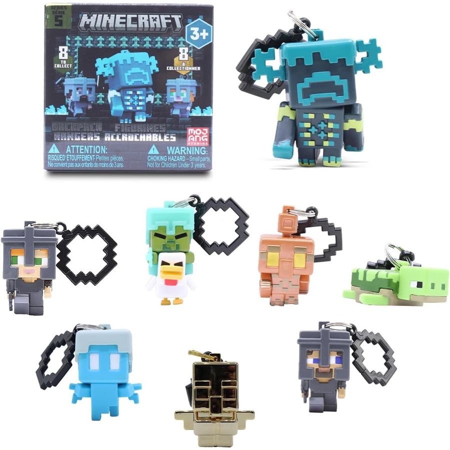 Minecraft Backpack Hanger Blind Box Keychain