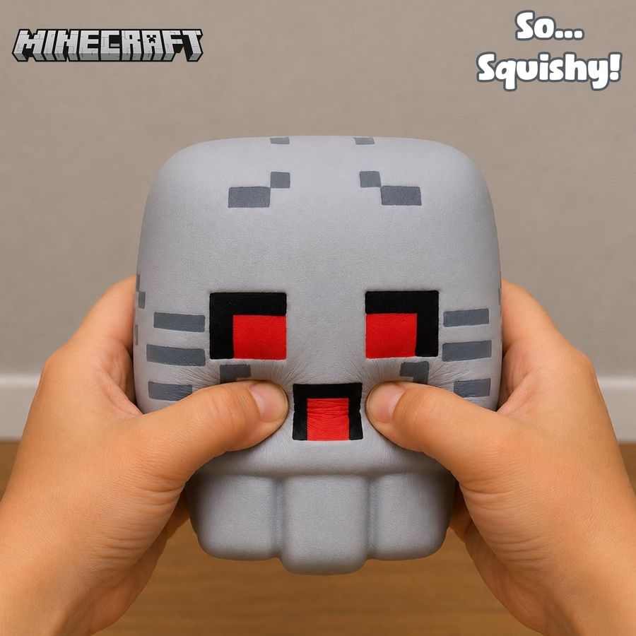 Minecraft Ghast Mega SquishMe, Series 3, view 2