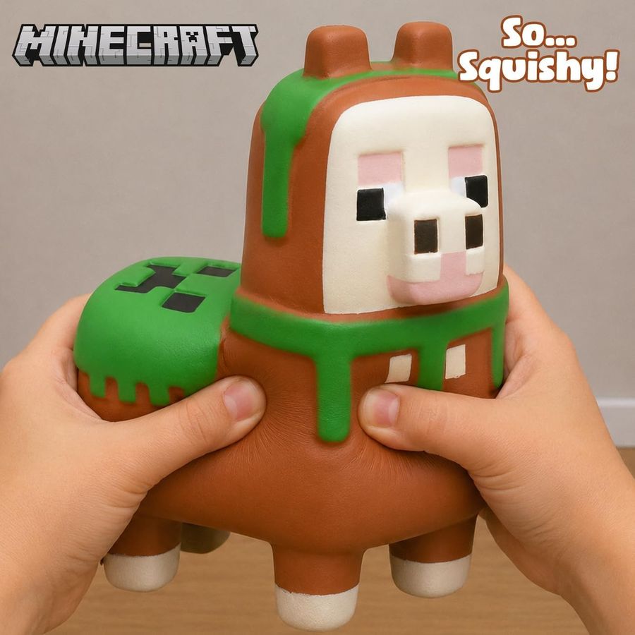 Minecraft Llama Mega SquishMe, Series 2, 6 in, view 2