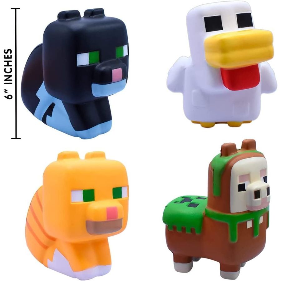 Minecraft Llama Mega SquishMe, Series 2, 6 in, view 3