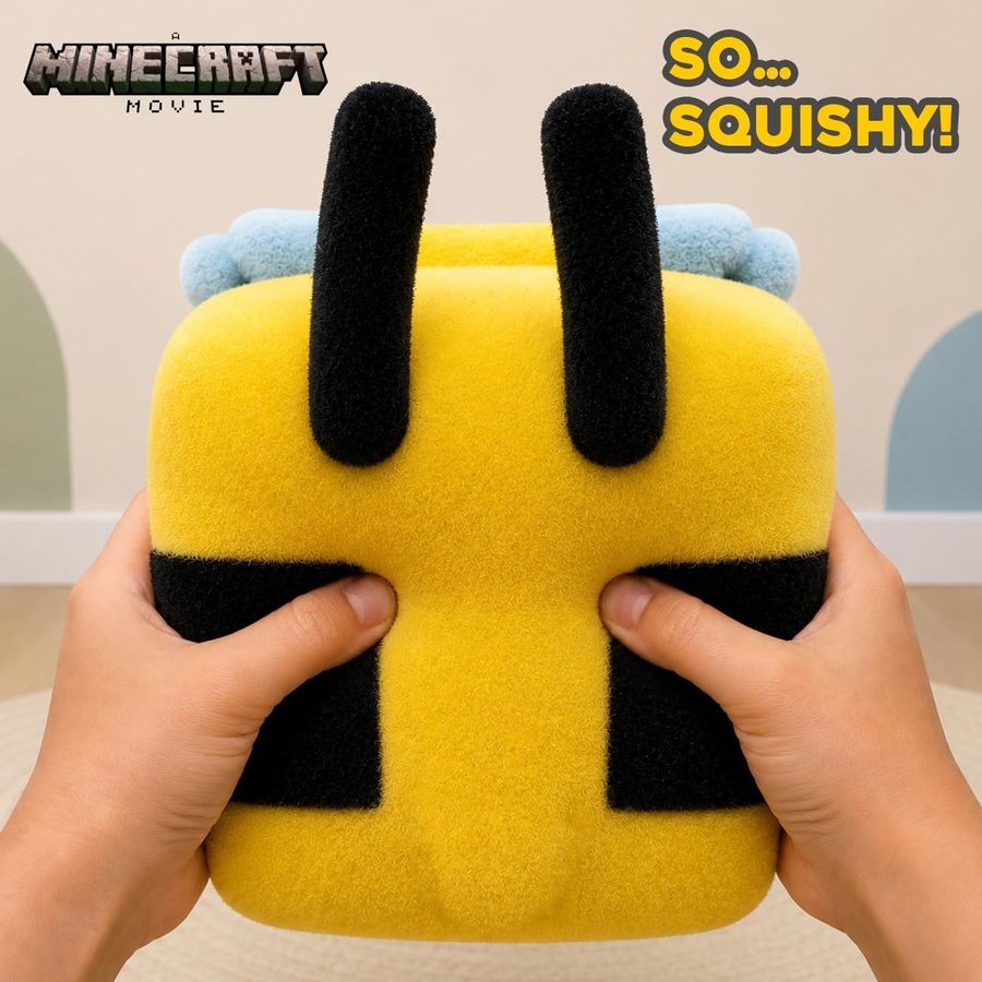 Minecraft Movie Bee SquishMe Cozzies, 8 in, view 2