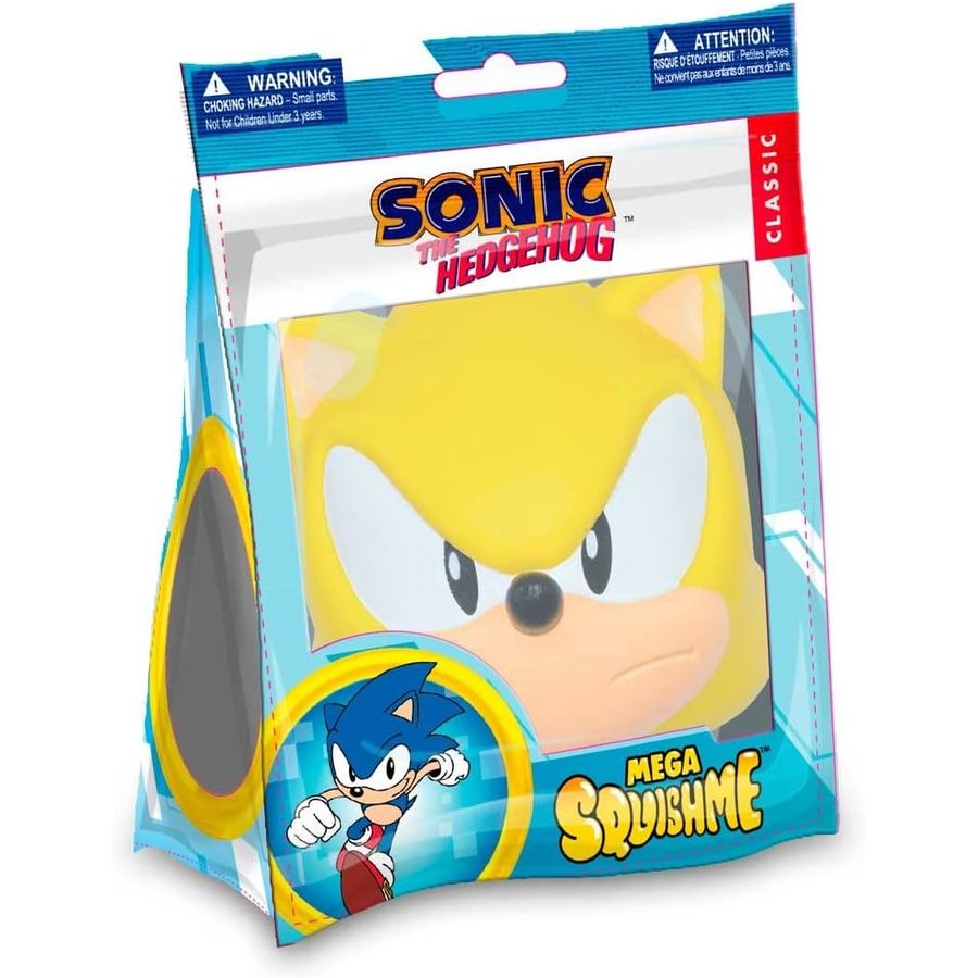 Sonic Mega SquishMe Super Sonic, 6 Inch, view 2