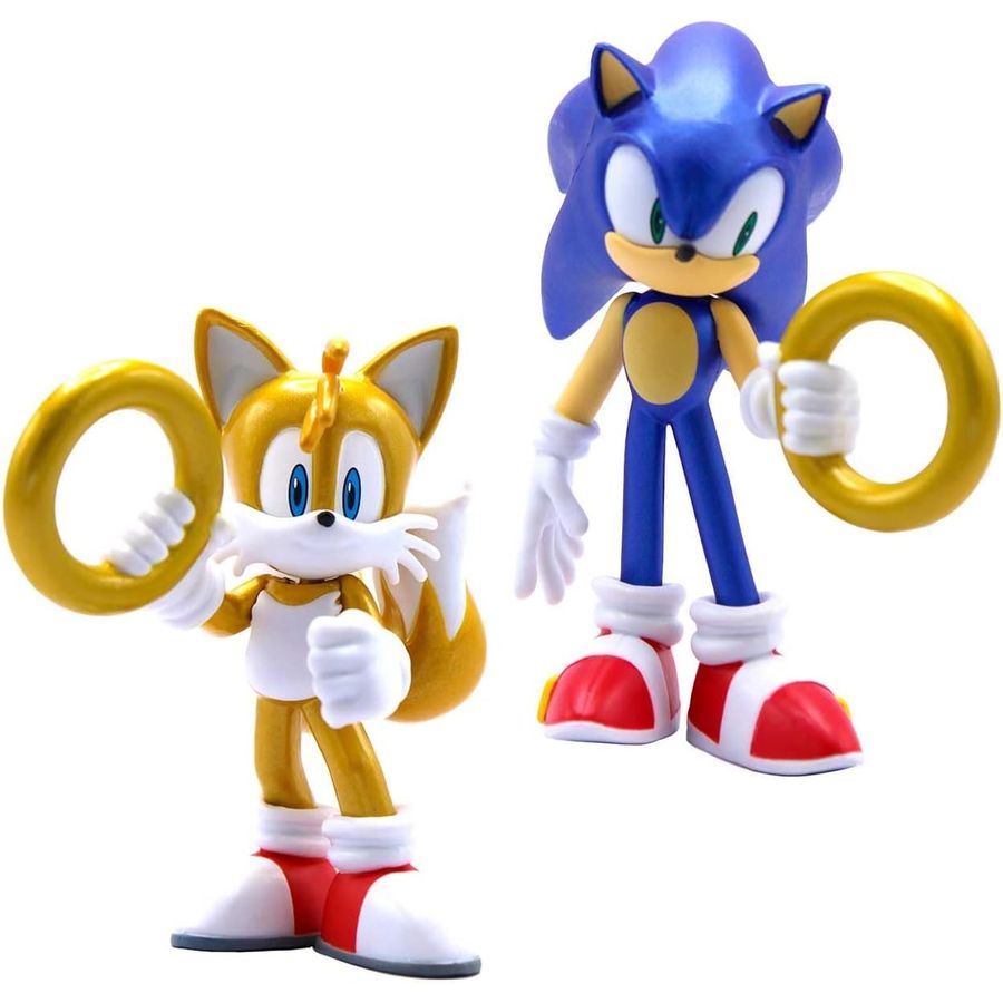 Sonic Metallic Sonic and Tails Figure 2-Pack, view 3