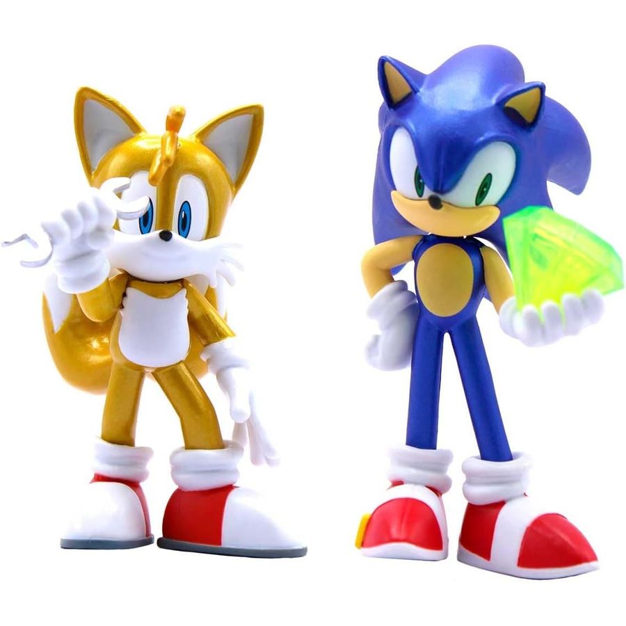 Sonic Metallic Sonic and Tails Figure 2-Pack, view 4