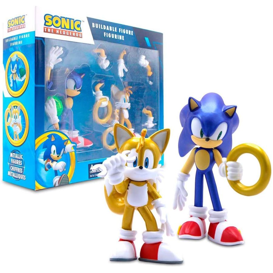 Sonic Metallic Sonic and Tails Figure 2-Pack